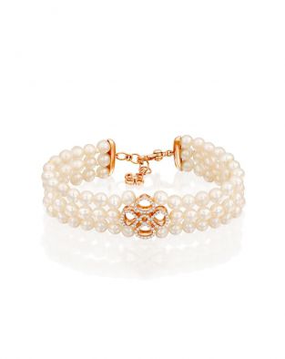 צמיד פנינים ויולטו קונטור