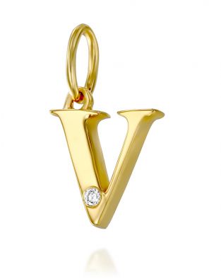 Letter V Mini Pendant