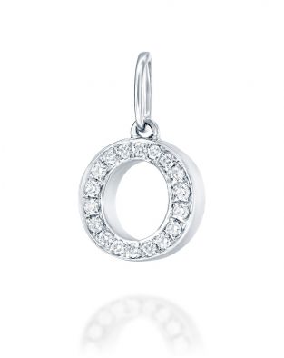 Letter O Diamond Pendant
