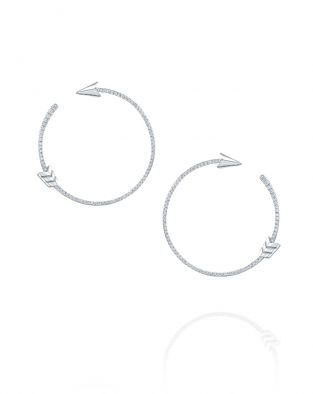 Flow Arrow Hoop Earrings