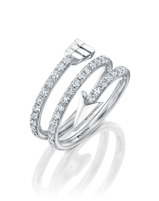 Flow Spiral Arrow Ring