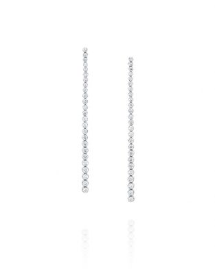 Long Diamond Earrings