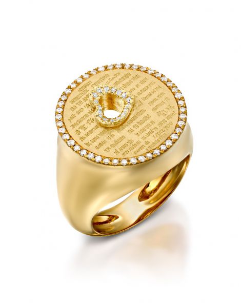 Love Diamonds Heart Ring