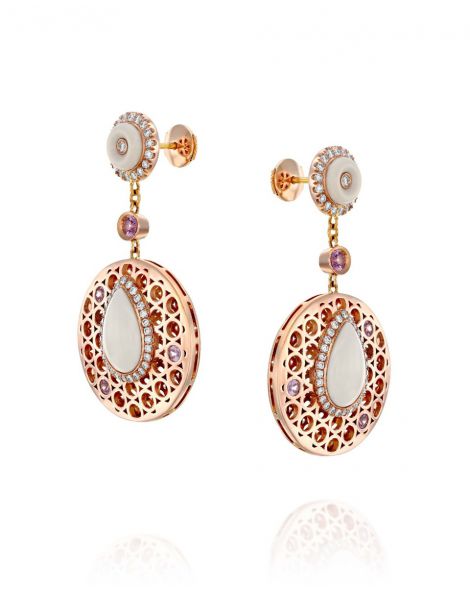 עגילי אבן אופל