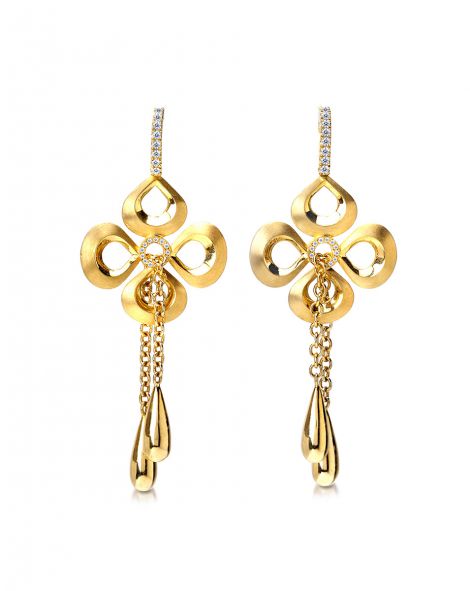 עגילי עניבה ויולטו