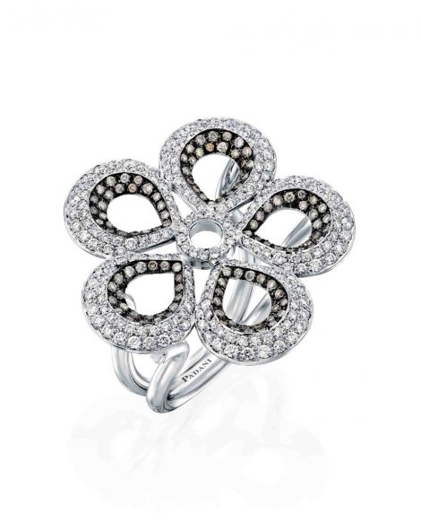 Violetto Flower Five Leaves Ring