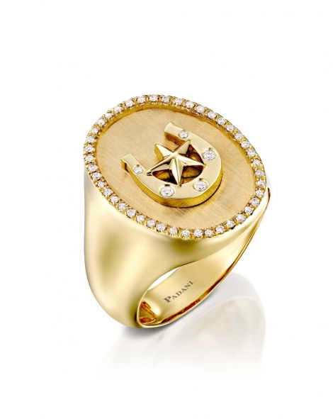 Signet Horseshoe Ring