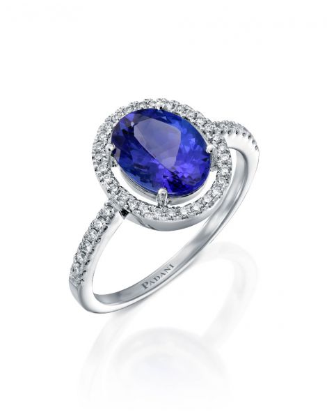 טבעת טנזנייט כחול