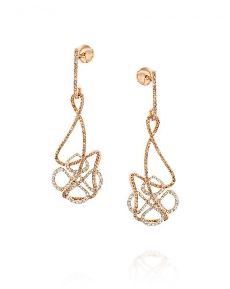 עגילי ויולטו תלויים