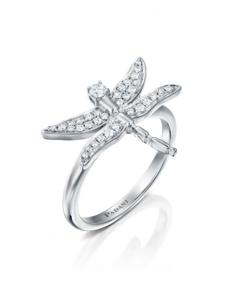 טבעת שפירית יהלומים