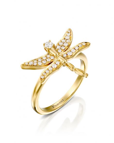 טבעת  שפירית יהלומים