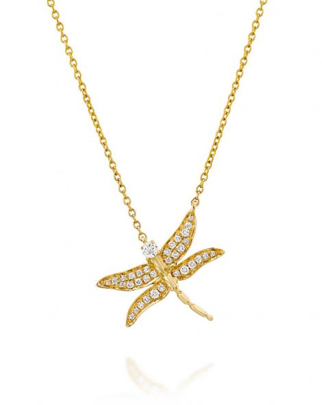 Dragonfly Diamonds Necklace