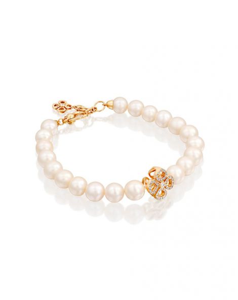 צמיד פנינים ויולטו קונטור