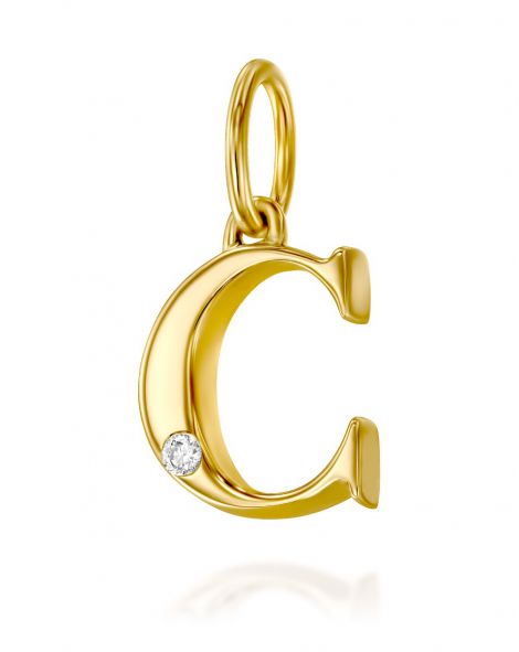 תליון מיני אות C