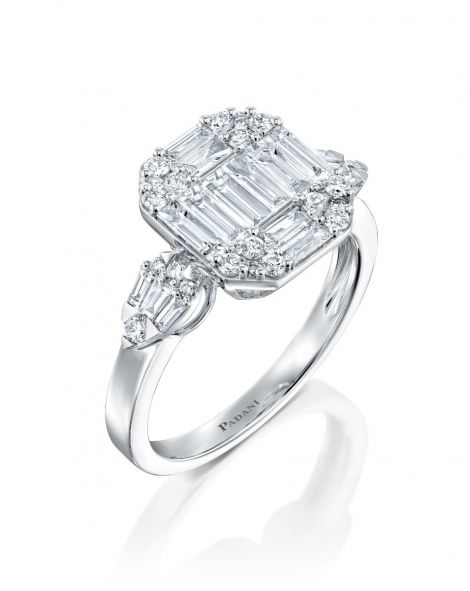 Square Diamond Ring