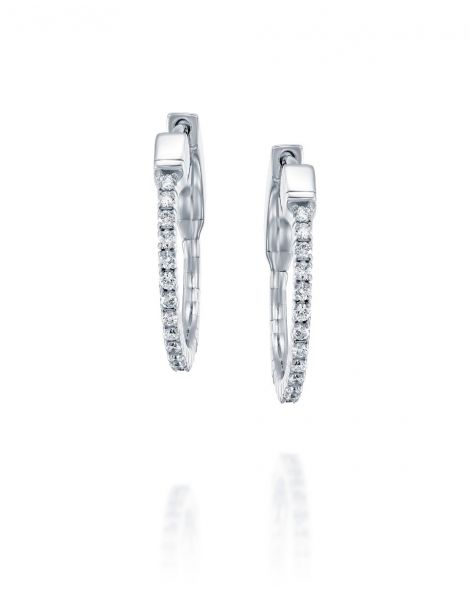 Diamond Hoop Earrings