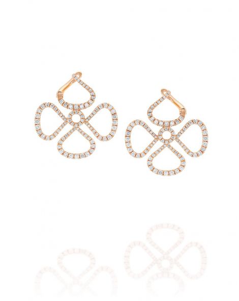 עגילי פרח ויולטו