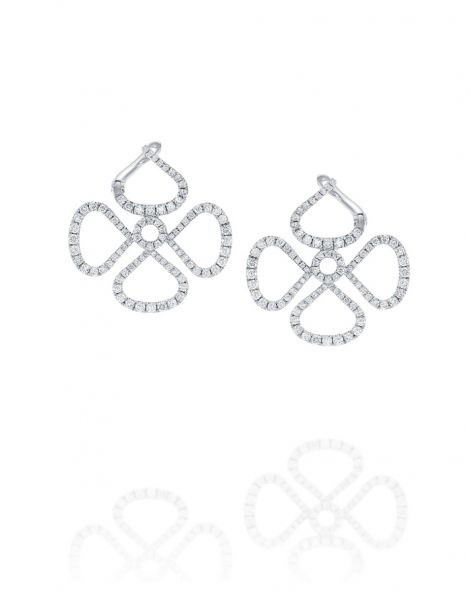 עגילי פרח ויולטו