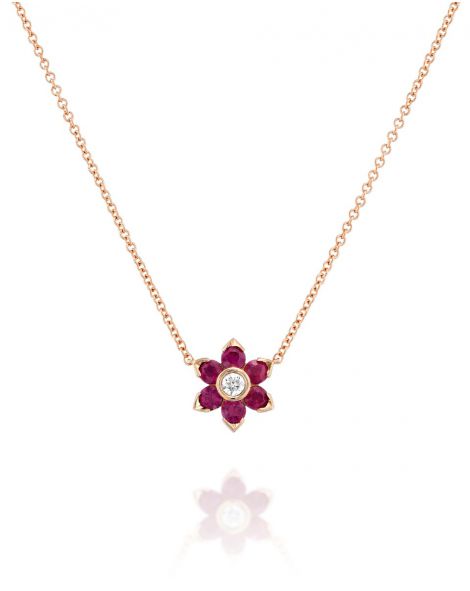 שרשרת פרח מגן דוד 