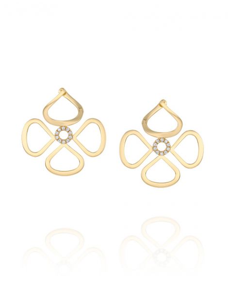 עגילי פרח ויולטו