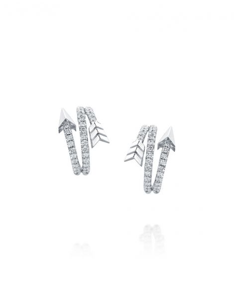 עגילי חישוק חצים