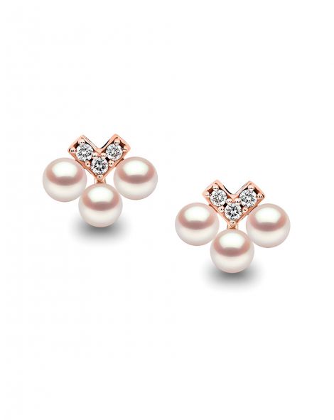 עגילי פנינים אקויה